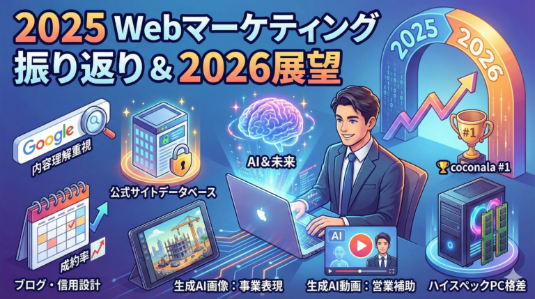 2025年Webマーケティング総まとめ！AI時代に公式サイトを育てる事業主が勝つ理由