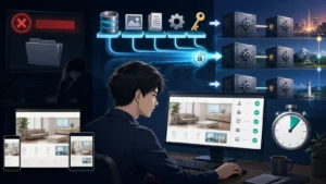 バックアップを取っていない会社は、綱渡りをしています